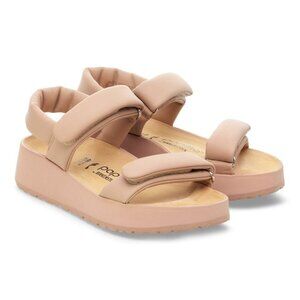 Birkenstock Shoes Theda Nougat Leather Sandals